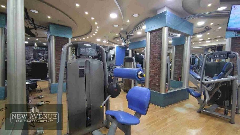 Gym 845 m for rent at Hegaz Square Masr EL Gdida           AY/F 4431 2