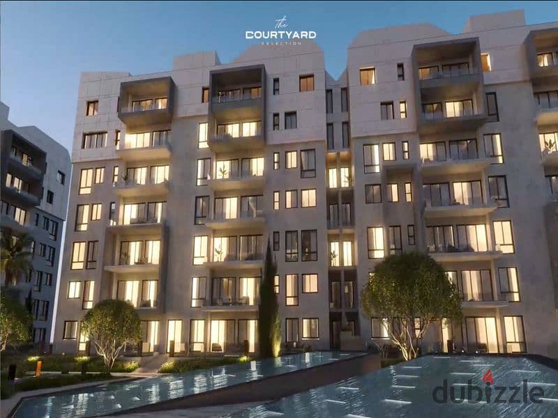 Apartment with private garden and fully finished in front of Madinaty in Bloomfields Compound only And get a discount over 10 years with a 5% DP 12