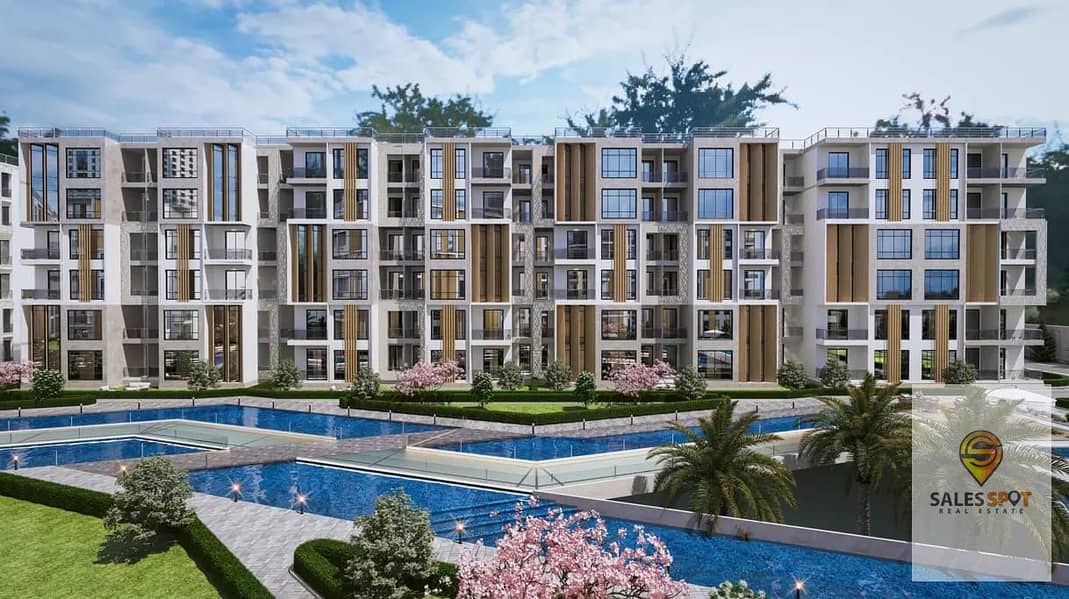 Book an apartment with the lowest price per meter in the settlement ground floor 177m with garden 133m in Silvia Compound in the settlement next to th 7