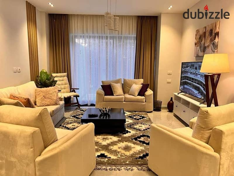 للبيع شقة ارضى بجاردن استلام فورى فى كمبوند صن كابيتالFor sale ground floor apartment with garden immediate receipt ready for in Sun Capital Compound 1