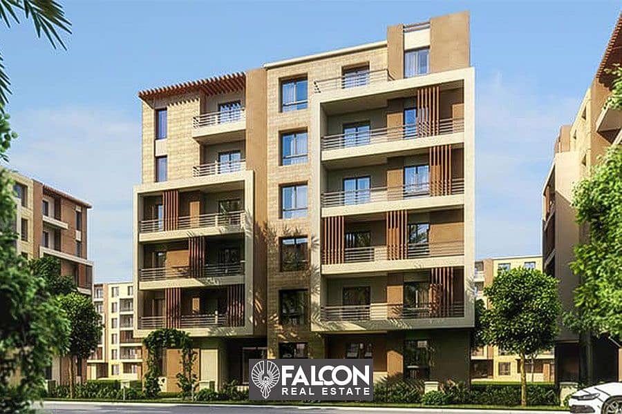 Apartment for sale in Taj City Gate 2 in front of Cairo Airport with an open view on the largest landscape in the project with a 42% discount 0