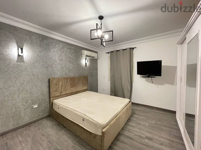 شقة مفروشة للايجار الحى التامن الشيخ زايد قريبه لسعودى Fully Furnished 15