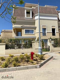 Villa for sale 239 meters in the most prime location in New Cairo, Sarai Compound, Madenat Misr Development, panoramic view and spicial cash discount