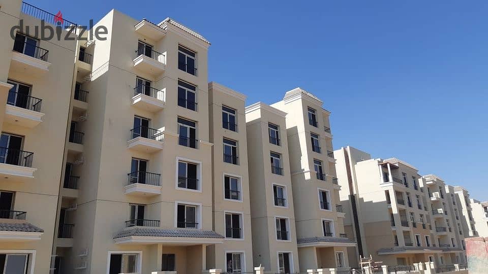 The best location in Mostaqbal City, an apartment with a down payment of 580 thousand for sale in Sarai 1