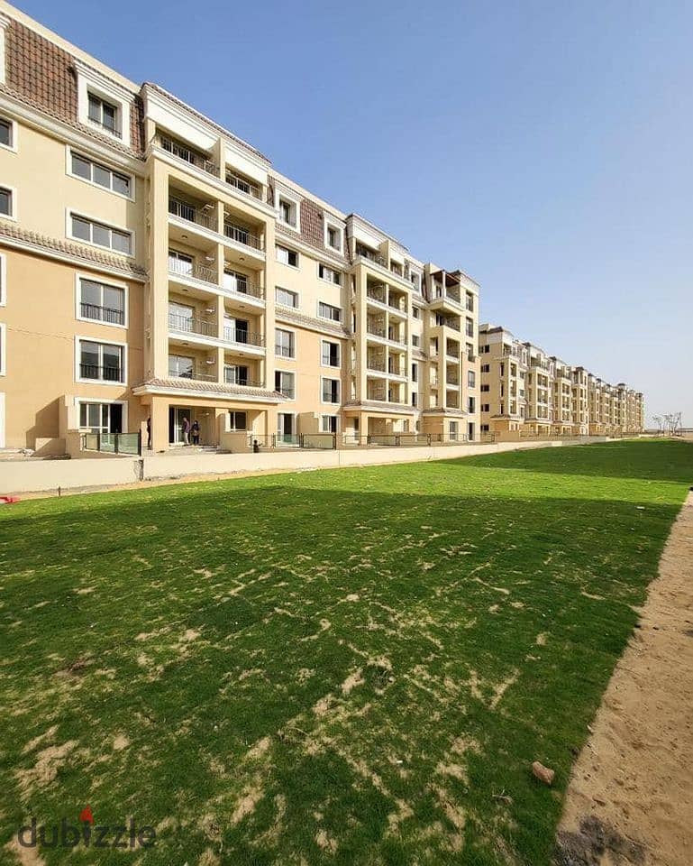 The best location in Mostaqbal City, an apartment with a down payment of 580 thousand for sale in Sarai 2