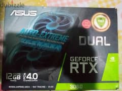 للبيع كرت شاشه rtx 3060 12gb asus dual