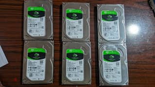 6 هاردات seagate 1TB بحالة ممتازة