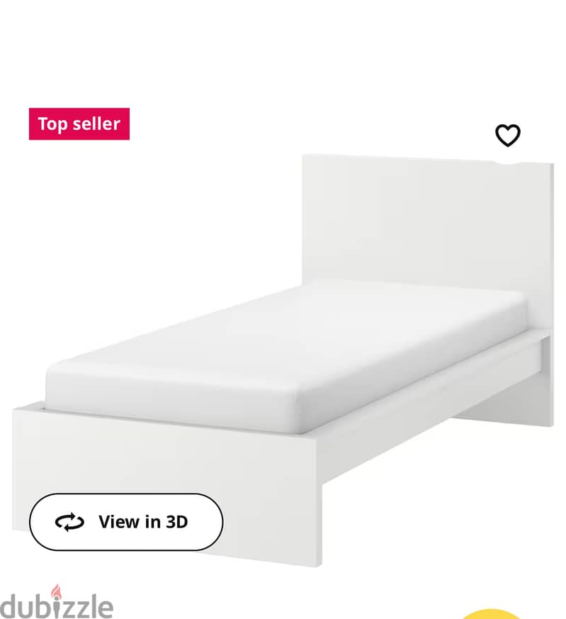 IKEA bed 90 *200 without mattress 0