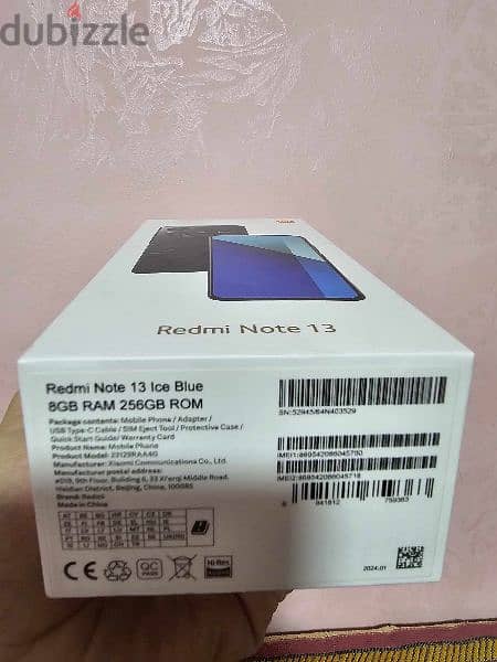 redmi not 13  ram 8+2  256giga 2