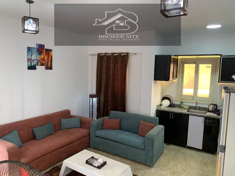 استديو ايجار مفروش 110م الحي التاشع  studio For rent 110m sheik zayed 7