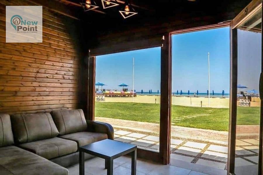 Chalet 141 meters in a prime location in Blue Blue Village, Ain Sokhna 7