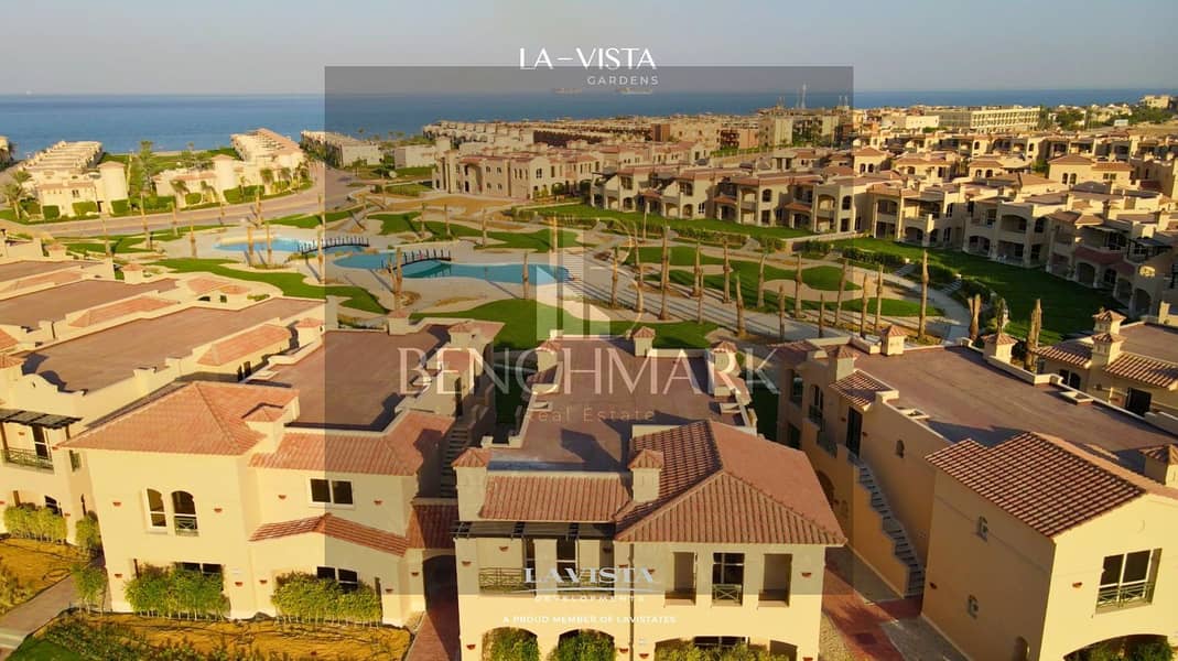 Chalet for sale, 3 bedrooms, 130 m, La Vista Gardens Village, Ain Sokhna, next to Porto Double View, 50 m directly from the sea 11