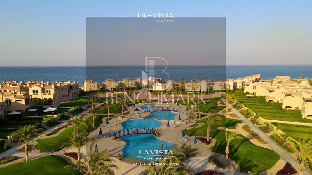 Chalet for sale 180 meters, immediate delivery in La Vista Gardens Village, Ain Sokhna, next to Porto Double View on the sea 4