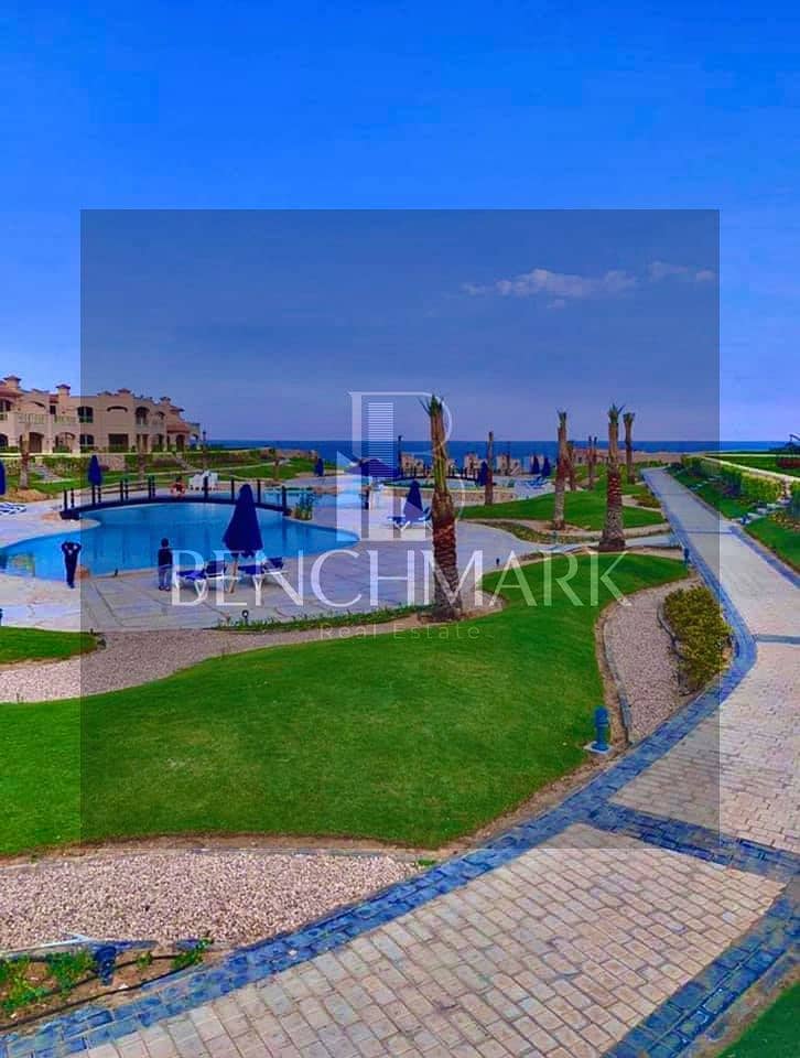 Chalet for sale 180 meters, immediate delivery in La Vista Gardens Village, Ain Sokhna, next to Porto Double View on the sea 25