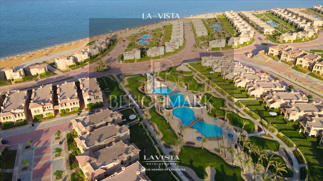 شاليه للبيع 140 متر بجاردن  استلام فوري في قرية لافيستا جاردنز العين السخنه بجوار بورتو دبل فيو Lavista Gardens Ain Sokhna Village Sea view 10