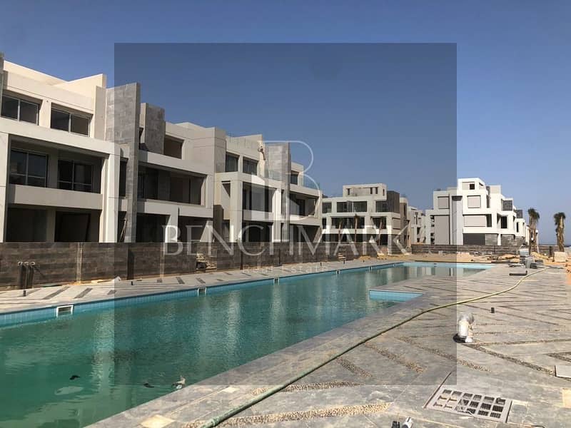 Villa for sale 3 bdr fully finished delivery now Lavista Ray Ain Sokhna Village next to Mountain View 5-year installments Sea and pool, landscape view 10