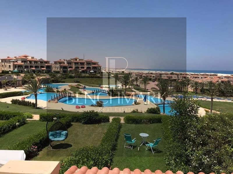 Garden chalet for sale 180 m delivery now finished Lavista Topaz Ain Sokhna Village next to Porto Sea view, landscape pool view installments 5 years 21