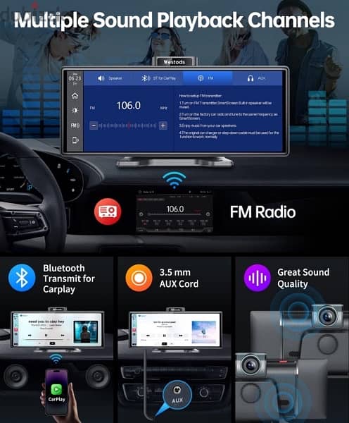 Westods Portable Wireless Carplay - Used in perfect consition 9