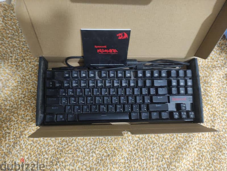 keyboard redragon k552 red switch ,red backlit  كيبورد ريدراجون k552 1