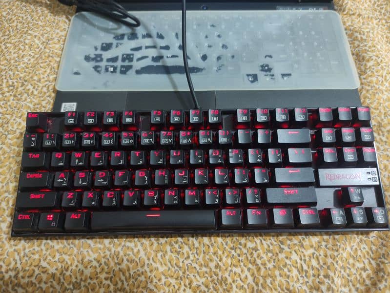 keyboard redragon k552 red switch ,red backlit  كيبورد ريدراجون k552 3