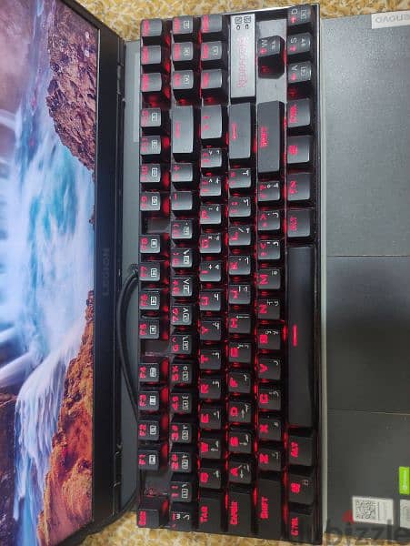 keyboard redragon k552 red switch ,red backlit  كيبورد ريدراجون k552 4