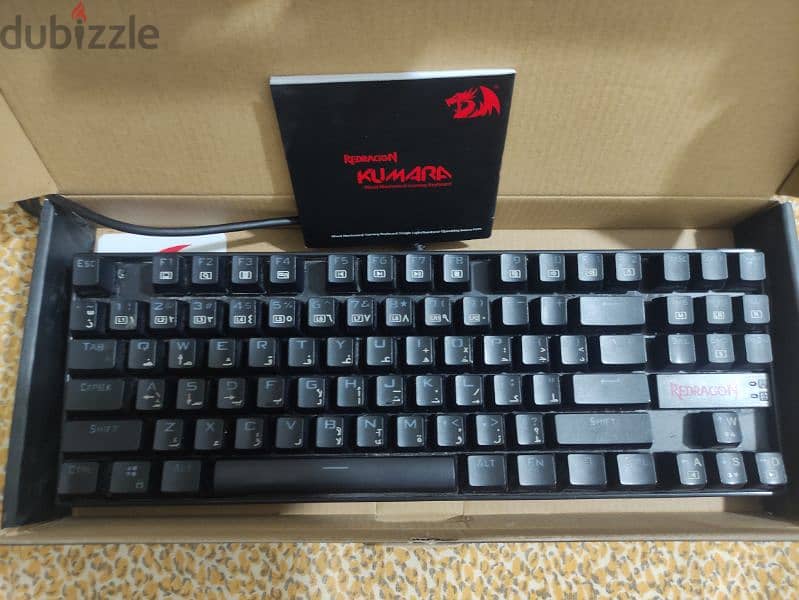 keyboard redragon k552 red switch ,red backlit  كيبورد ريدراجون k552 5