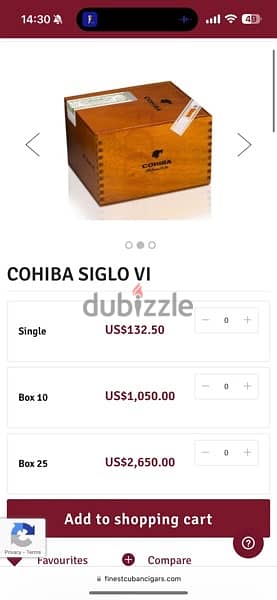 cigar Cohiba from cuba original in box and didn’t open 1