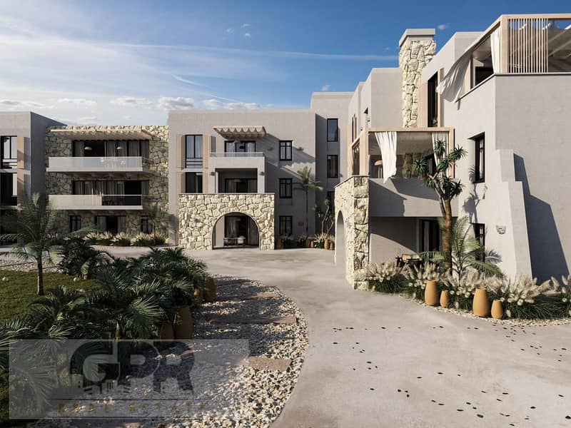 Finished 2BR chalet 125m with installments in Zoya Ghazala Bay North Coast next to Telal and amwaj  زويا غزالة باي الساحل الشمالي 1