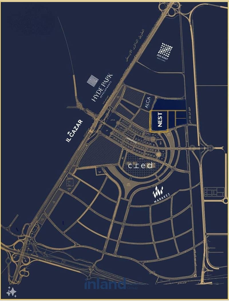 Apartment with 450k down payment Fully Finished in Nest Compound in New Cairo side by side with Zed East 11