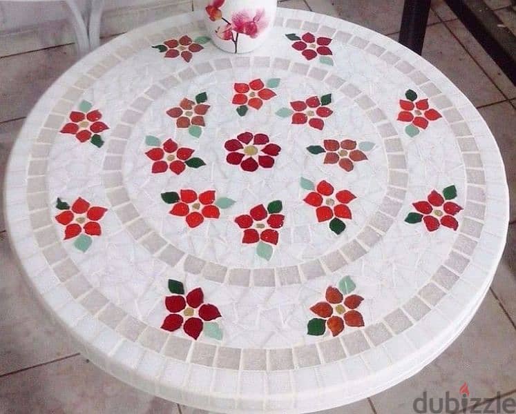 mosaic table hand made 1