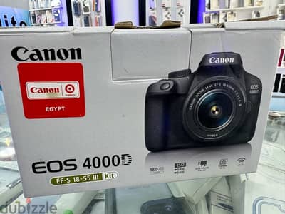 canon 4000d zerooo جديده لم تستخدم نهائي بسعر ممتاز جدا