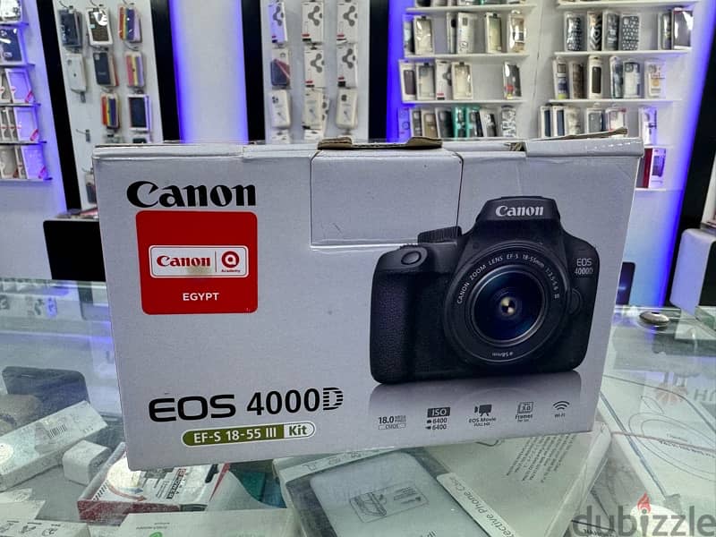 canon 4000d zerooo جديده لم تستخدم نهائي بسعر ممتاز جدا 1