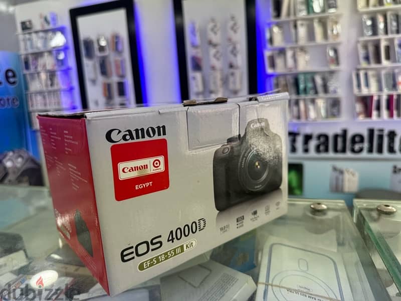 canon 4000d zerooo جديده لم تستخدم نهائي بسعر ممتاز جدا 2