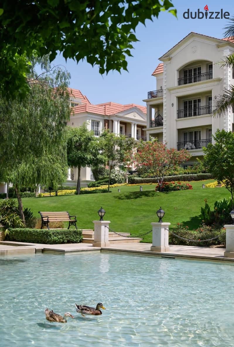 3-bedroom apartment, super luxurious, garden view, for sale in Regent’s Square Compound, installments over 7 years 7