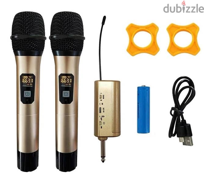 مايك لاسلكي قطعتين shure 1