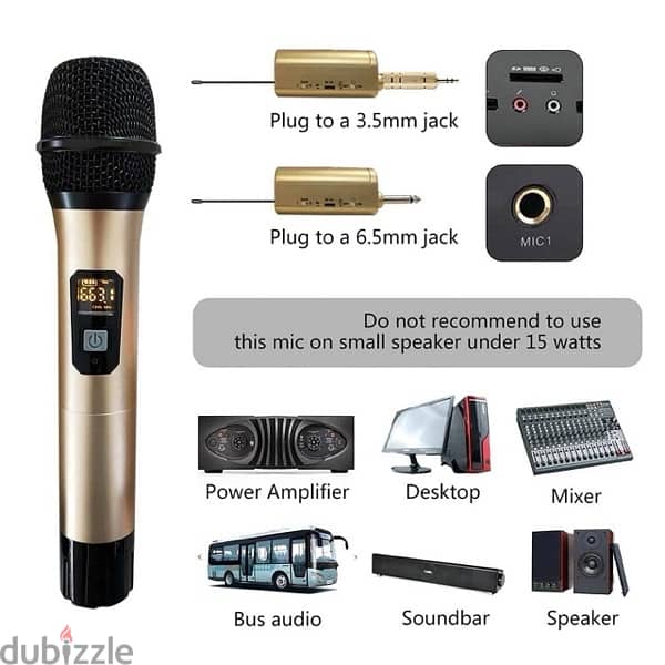 مايك لاسلكي قطعتين shure 3