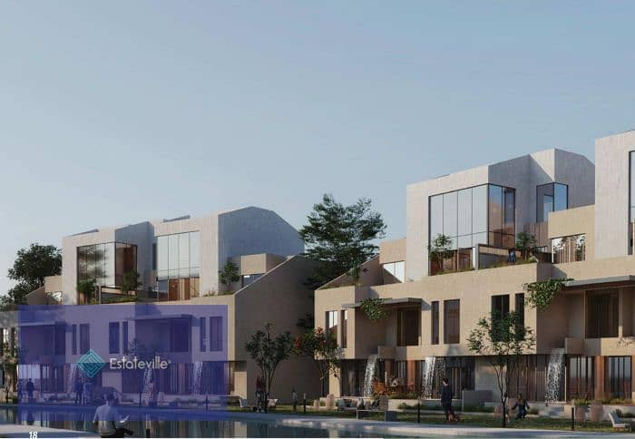 Sky villa in installments over 10 years and 5% down payment, view on Water Feature in Mostaqbal City 3