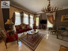 Open view on main garden Stand alone Villa Fully Furnished Cluster 1 for Sale in Hyde Park-New Cairo