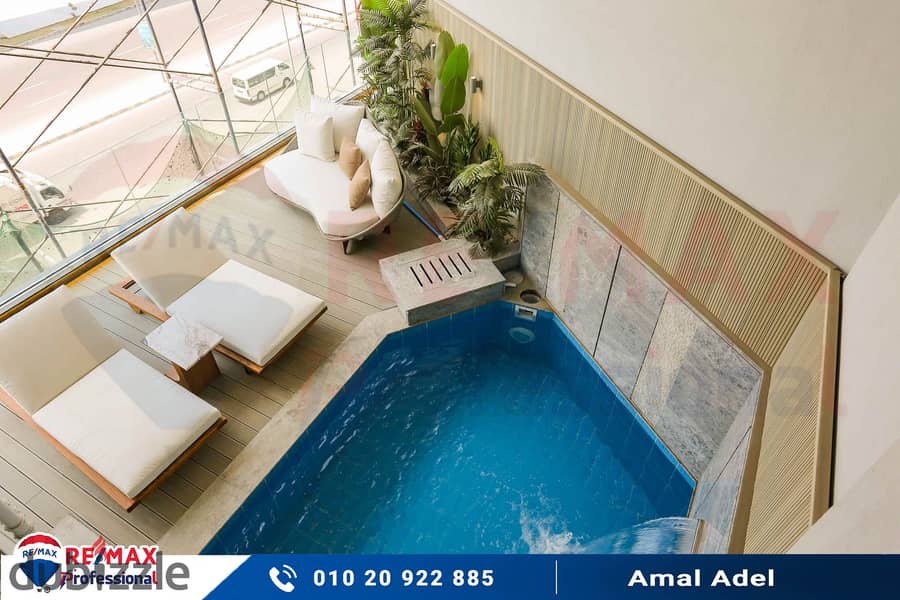 Own a villa with a private swimming pool for the first time in Smouha 0