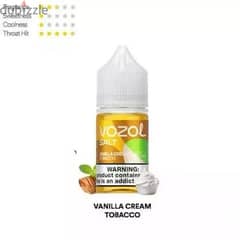 vozol vanilla cream tobacco salt 30