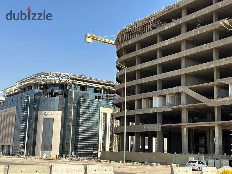 Office for sale 147 meters in installments over 7 years in the financial district of the administrative capital 3