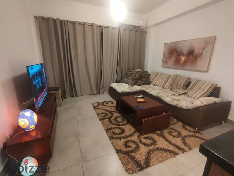 A fully furnished apartment for rent at privado madinaty two bedrooms 5