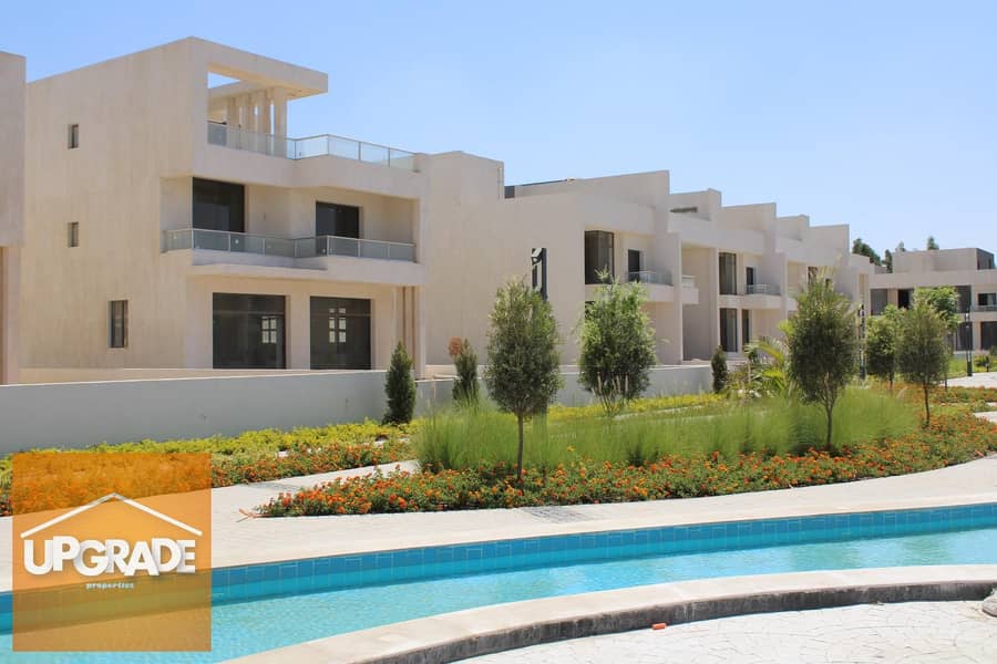 Standalone villa 296m view swimming pool and landscape in Sheikh Zayed directly on Dahshur Road and in front of Beverly Hills in Lake west Compound 5