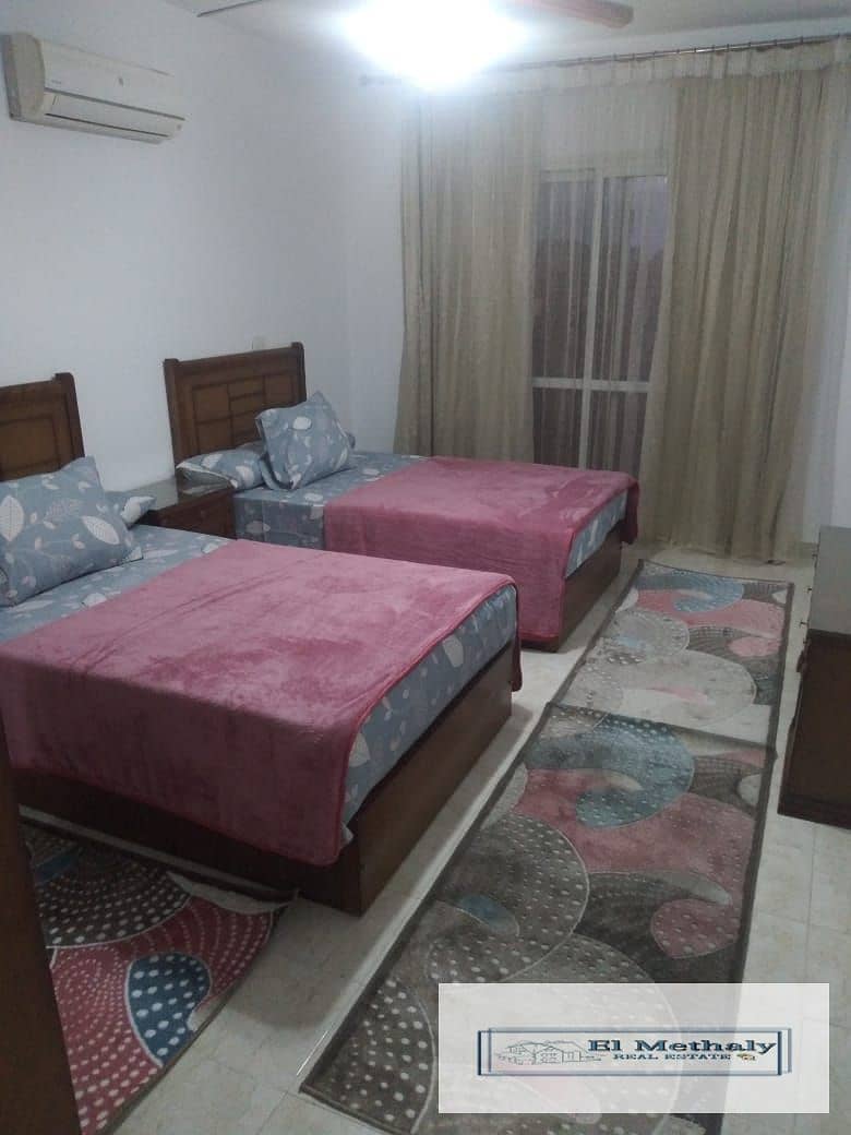 Apartment 131 meters for furnished rent in Al-Rehab 3