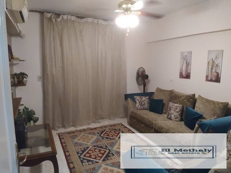 Apartment 131 meters for furnished rent in Al-Rehab 5