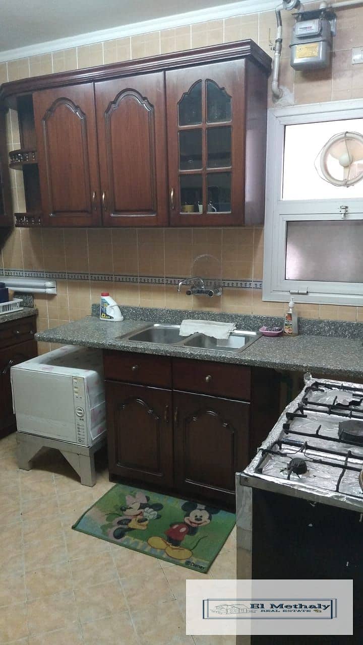 Apartment 131 meters for furnished rent in Al-Rehab 6