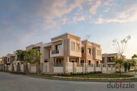 For sale, the last Quatro villa in the last phase of villas in Taj City Compound, in front of Airport