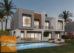 Townhouse 239 sqm prime location with private pool in Lake West Compound directly on Dahshur Link - Sheikh Zayed