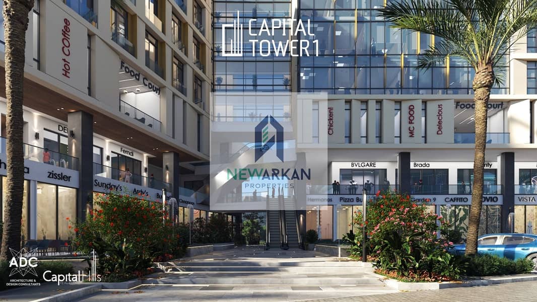 Invest and own a shop directly in front of a hotel on the axis directly in 6th October City, with lowest down payment and instalments for the longest 4