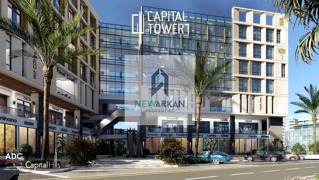 Invest and own a shop directly in front of a hotel on the axis directly in 6th October City, with lowest down payment and instalments for the longest 5